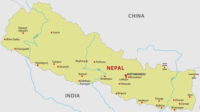 himalaya kaart Bestemmingsinformatie Nepal | VNC Asia Travel